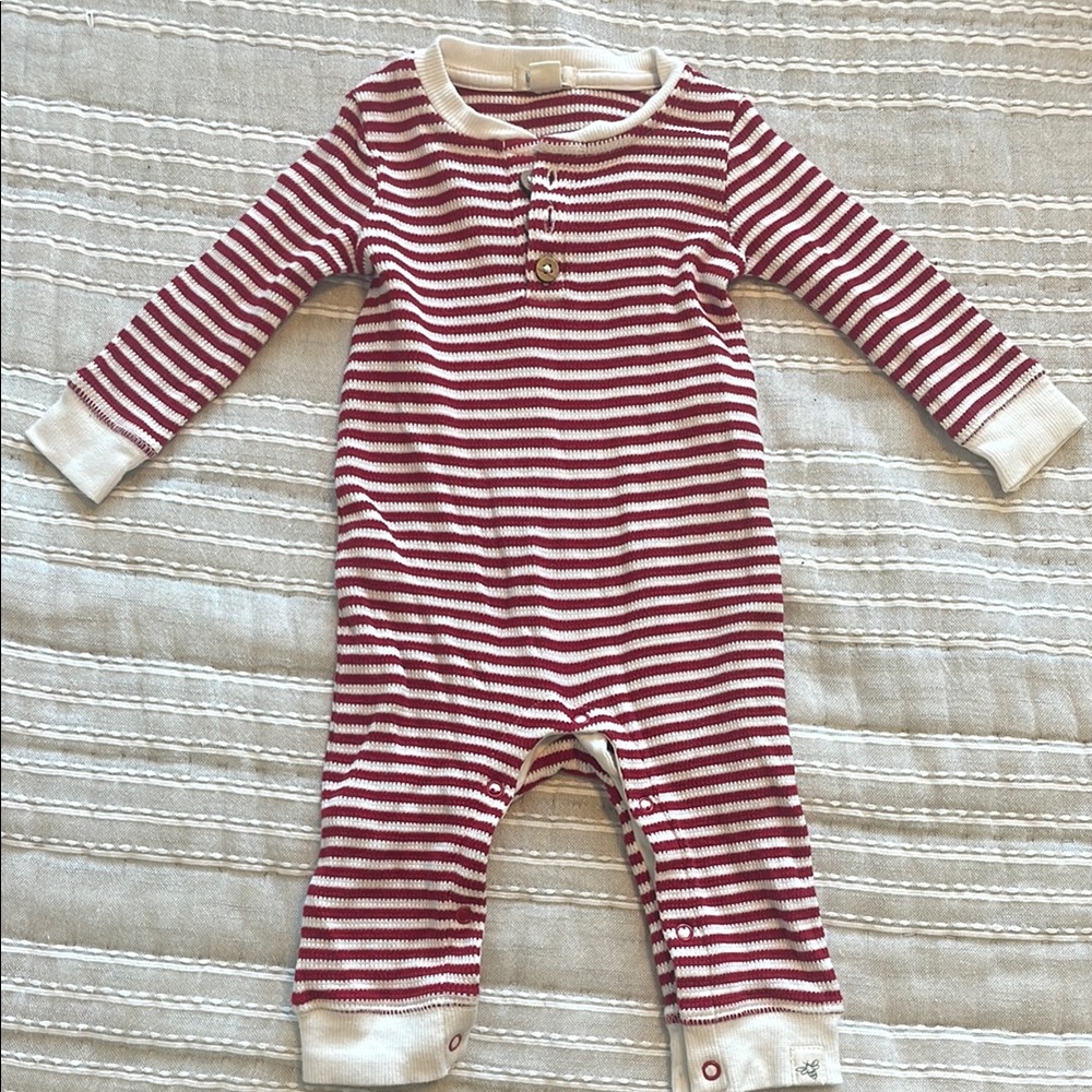 Striped Red and White Kids One Piece